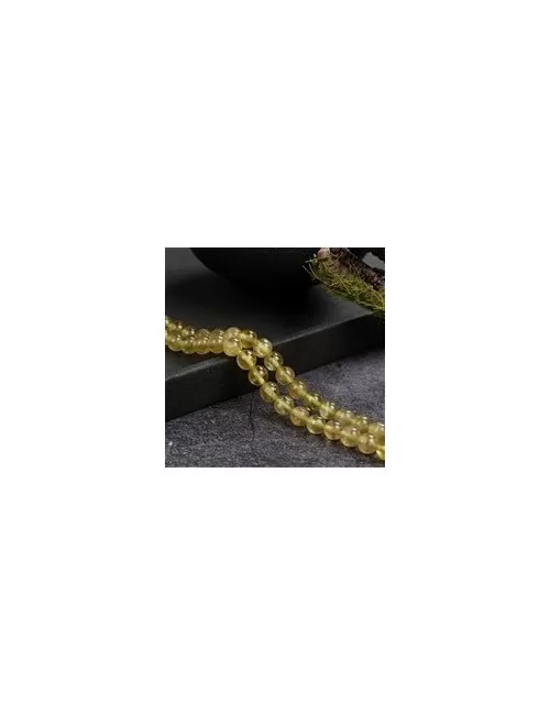 Heilstein & Edelstein-Strang - Kugeln, Apatit (gelb), 04mm