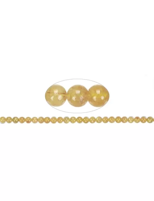 Heilstein & Edelstein-Strang - Kugeln, Apatit (gelb), 08mm