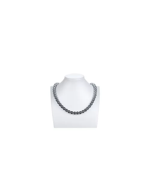 Heilstein & Edelstein-Strang - Kugeln, Silber-Auraquarz, 10mm