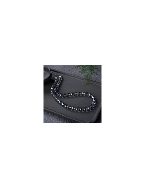 Heilstein & Edelstein-Strang - Kugeln, Silber-Auraquarz, 10mm