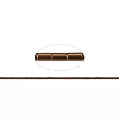 Heilstein & Edelstein-Strang - Zylinder, Hämatin braun (gef.), 05 x 03mm- 3er Pack