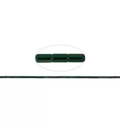 Heilstein & Edelstein-Strang - Zylinder, Hämatin blau-grün (gef.), 05 x 03mm- 3er Pack