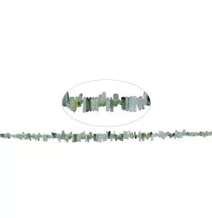 Heilstein & Edelstein-Strang - Turmalin grün Unikat -002