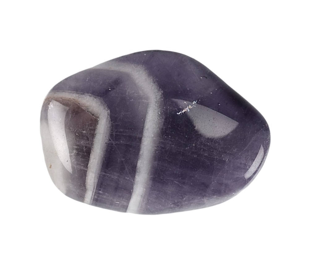 Trommelsteine - Amethyst - Chevron, rund- 3,0 - 4,5cm - XL - 500gr Beutel