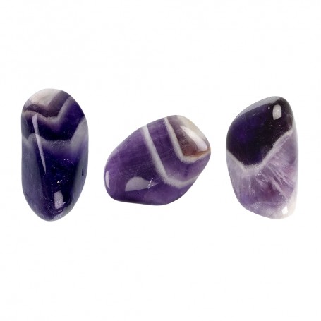 Trommelsteine - Amethyst - Chevron