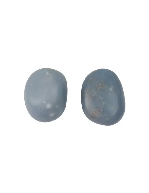 Trommelsteine - Angelit - Anhydrit- 2,5 - 3,2cm - L - 500gr Beutel