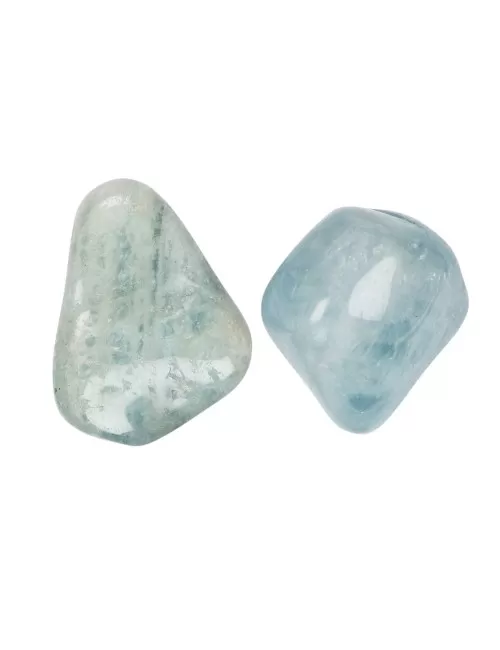 Trommelsteine - Aquamarin, 2,5 - 3,0cm - L - 500gr Beutel