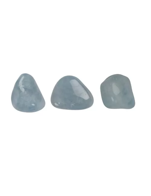 Trommelsteine - Aquamarin, 2,0 - 2,5cm - M - 500gr Beutel