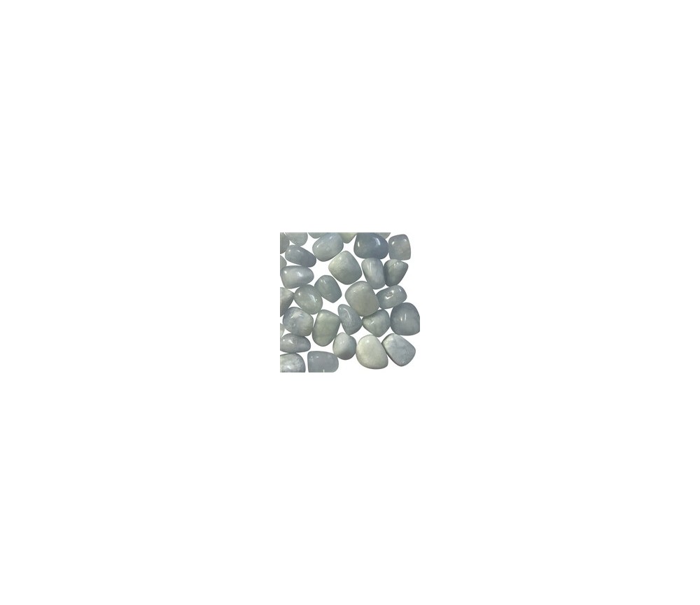 Trommelsteine - Aquamarin, 2,0 - 2,5cm - M - 500gr Beutel