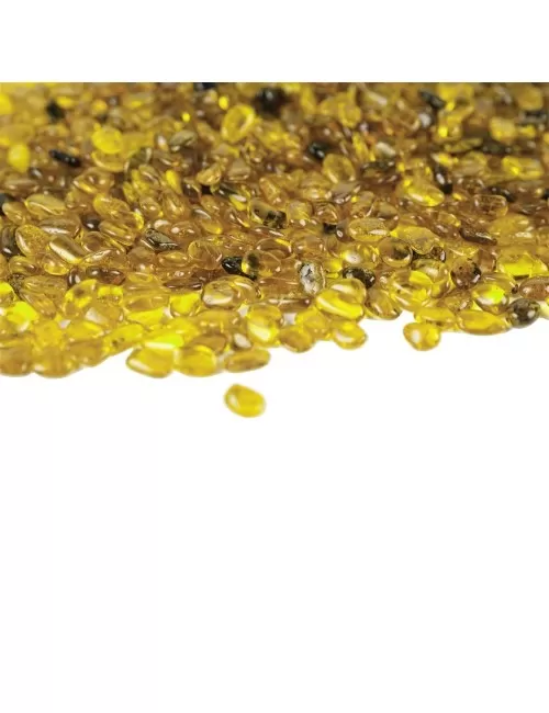 Trommelsteine - Bernstein - gelb- 0,2 - 0,4cm - C1 - 500gr Beutel