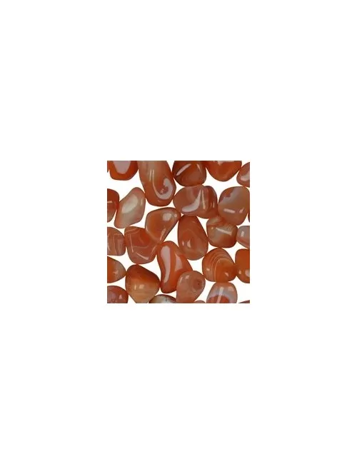 Trommelsteine - Carneol - gebändert- 1,8 - 2,8cm - M - 500gr Beutel