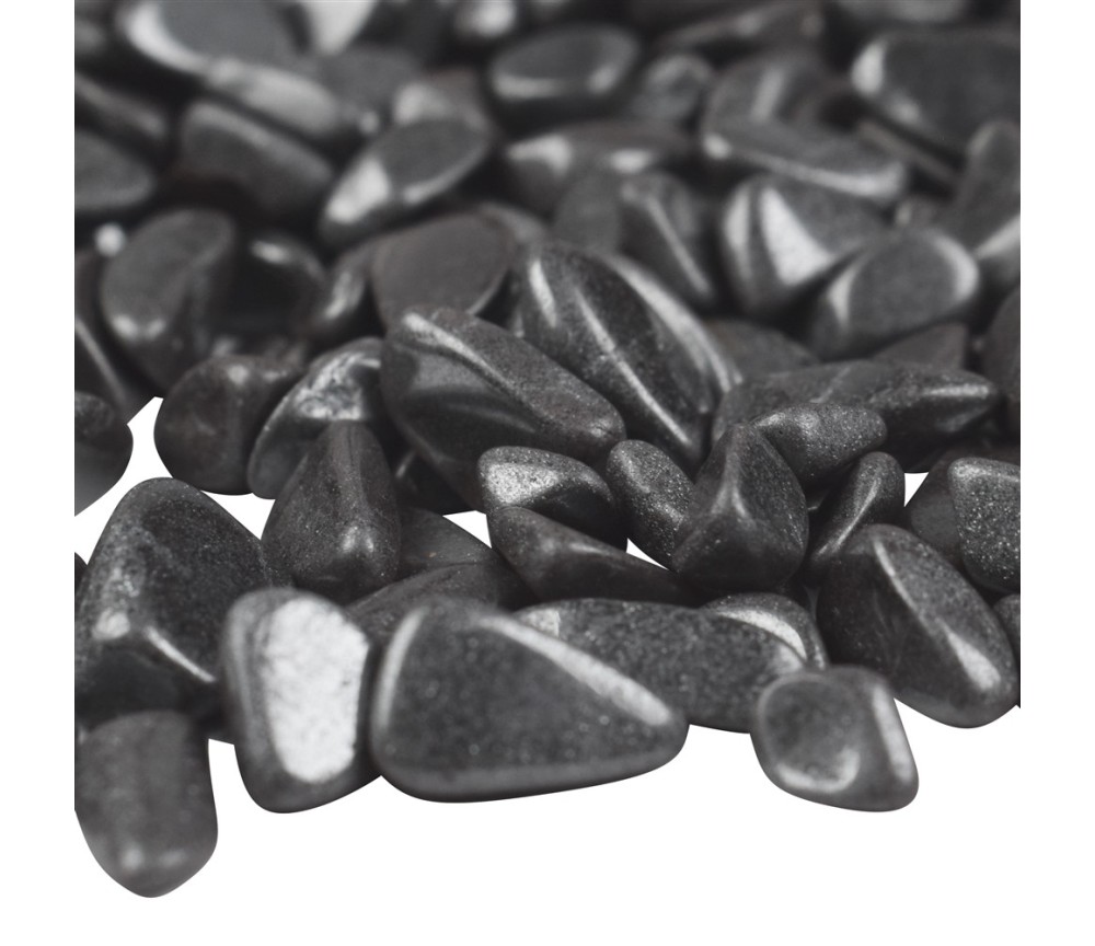 Trommelsteine - Hämatit - natur   Ladesteine , 0,8 - 1,5cm - 1Kg Beutel