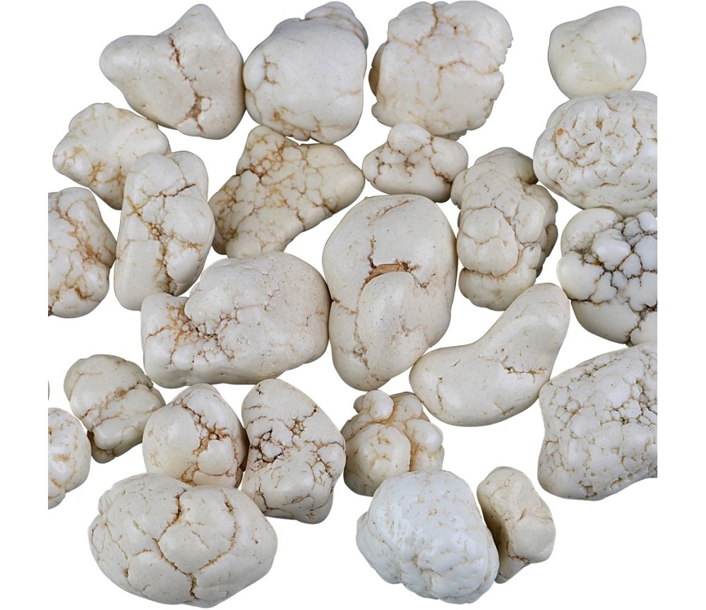 Trommelsteine - Magnesit-Nuggets, 1,0 - 2,0cm - S - 500gr Beutel