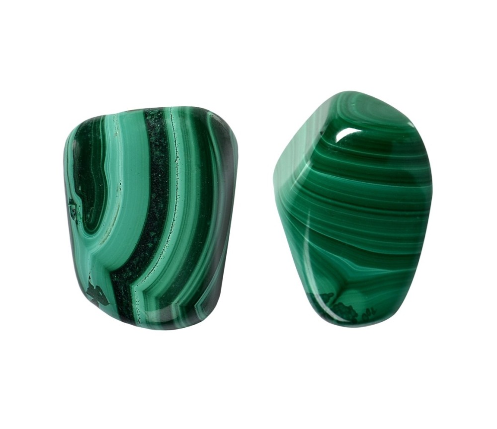 Trommelsteine - Malachit - stab.- 2,5 - 3,5cm - L - 500gr Beutel