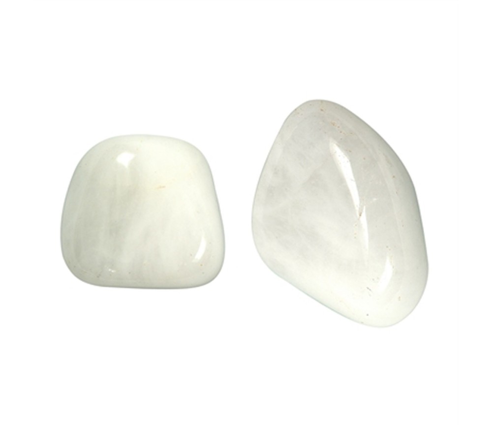 Trommelsteine - Schneequarz, 2,0 - 3,5cm - L - 500gr Beutel