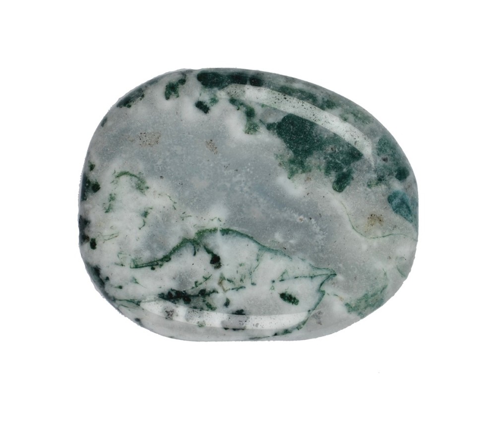 Trommelsteine - Moosachat, 3,0 - 4,0cm - XL - 500gr Beutel