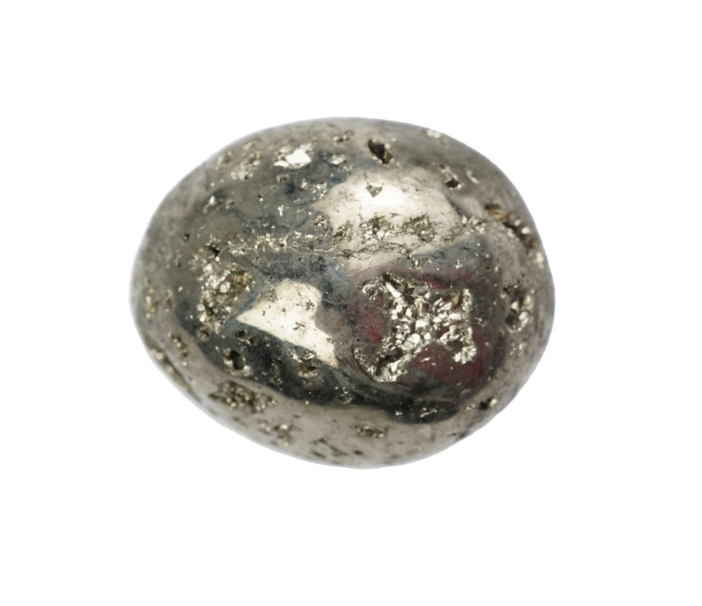 Trommelsteine - Pyrit mit Kristallen, 2,8 - 3,2cm - XL - 500gr Beutel