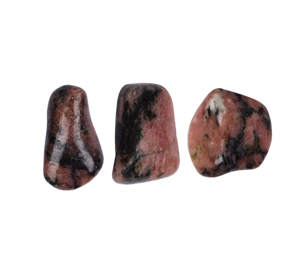 Trommelsteine - Rhodonit, 2,0 - 3,0cm - M - 500gr Beutel