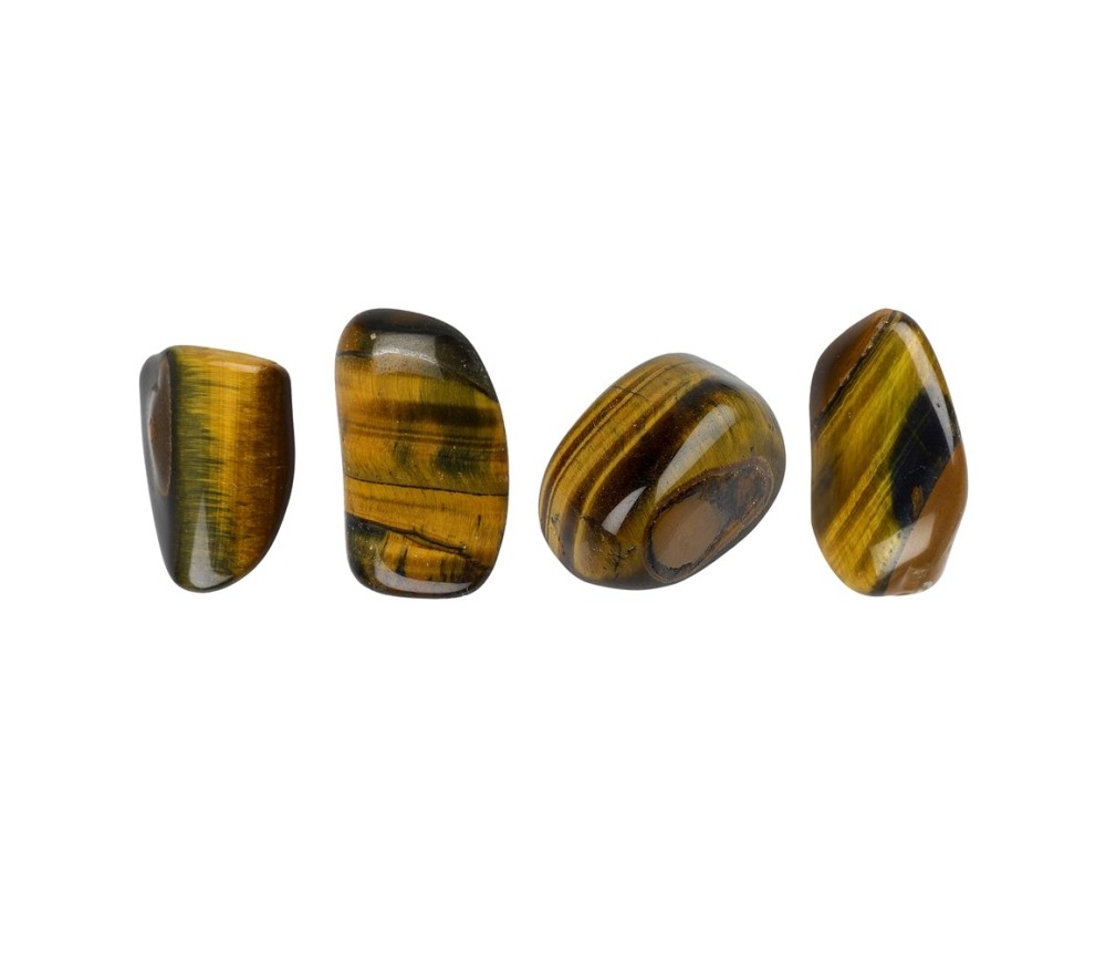Trommelsteine - Tigerauge - gold- 1,3 - 2,5cm - S - 500gr Beutel