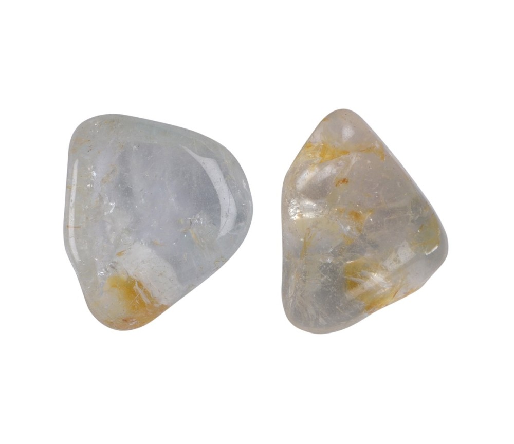 Trommelsteine - Topas - weiß- 2,5 - 3,0cm - L - 500gr Beutel