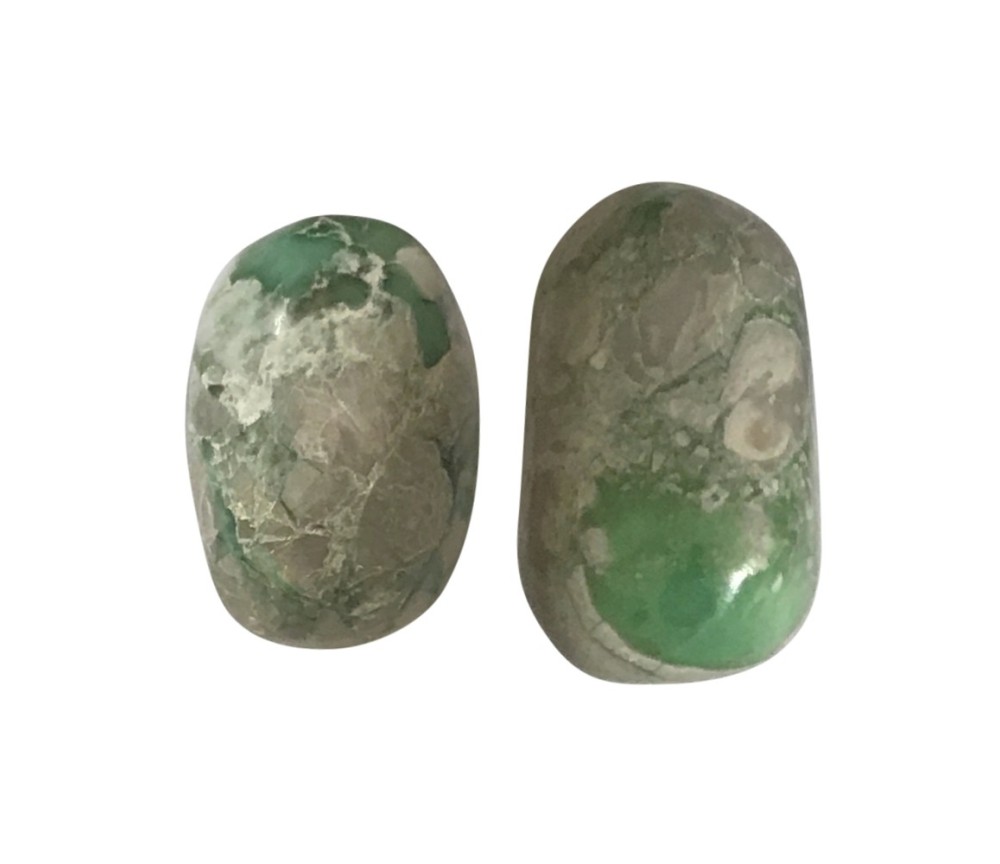 Trommelsteine - Variscit in Matrix, 2,8 - 2,8cm - L - 500gr Beutel