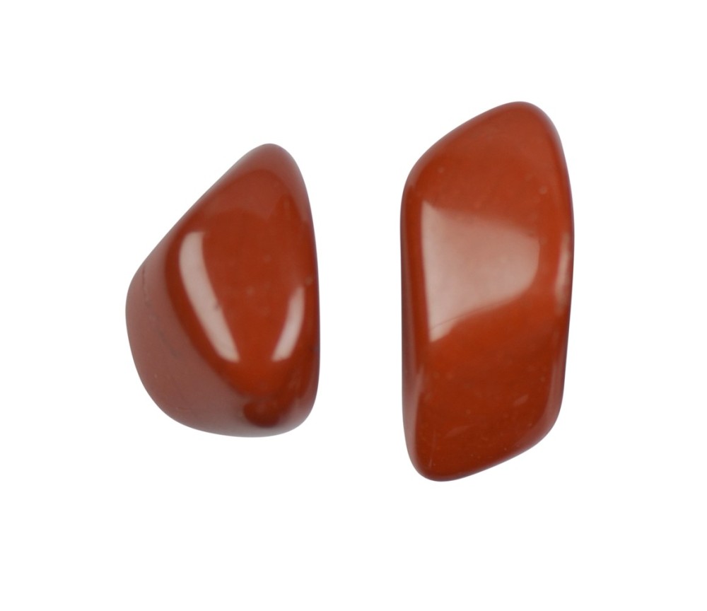 Trommelsteine - Jaspis - rot- 2,5 - 3,5cm - L - 500gr Beutel