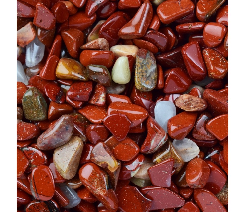 Trommelsteine - Jaspis - rot- 0,5 - 1,0cm - C1 - 500gr Beutel