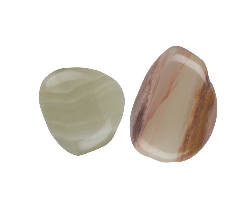 Trommelsteine - Onyx-Marmor - Calcit-Aragonit- 2,5 - 3,0cm - L - 500gr Beutel