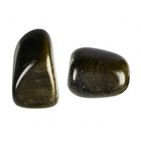 Trommelsteine - Obsidian - Goldglanzobsidian- 2