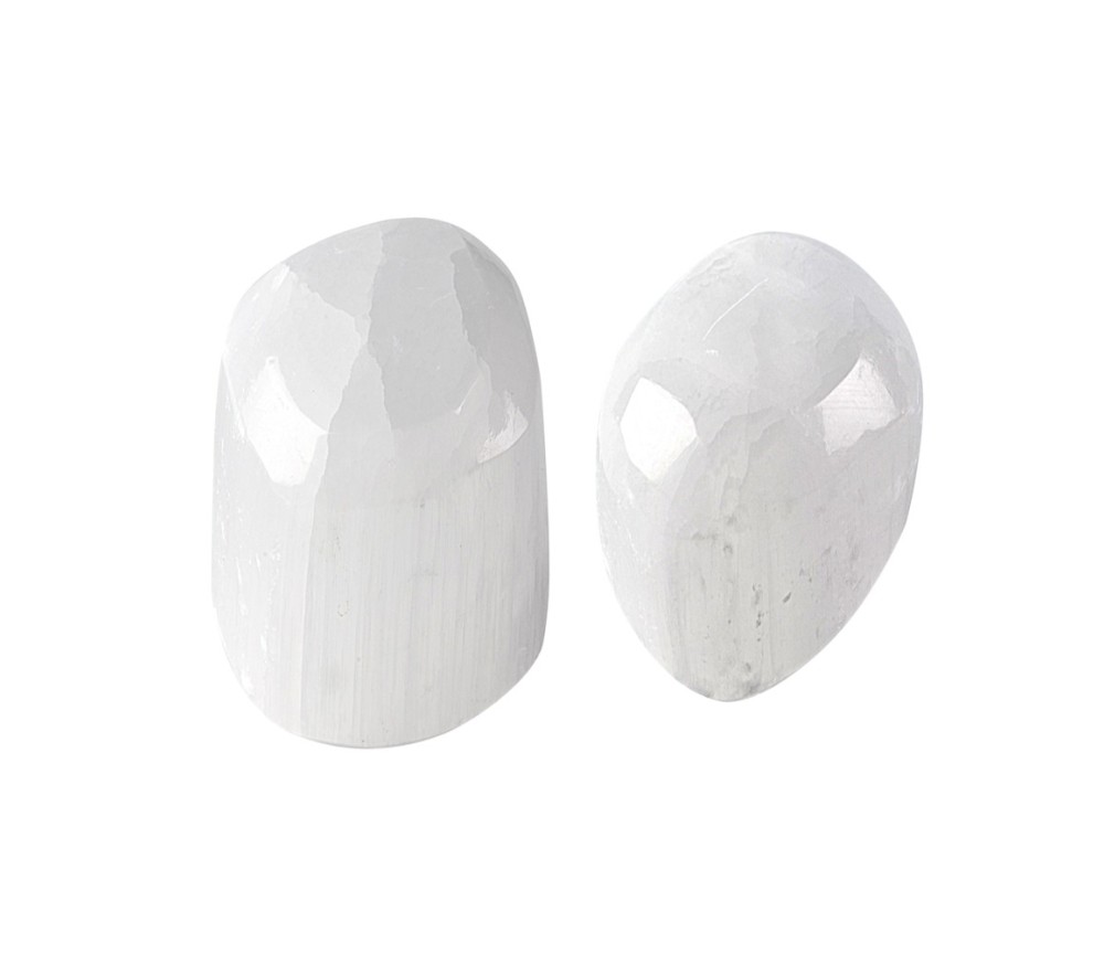 Trommelsteine - Selenit, 2,5 - 3,0cm - L - 500gr Beutel