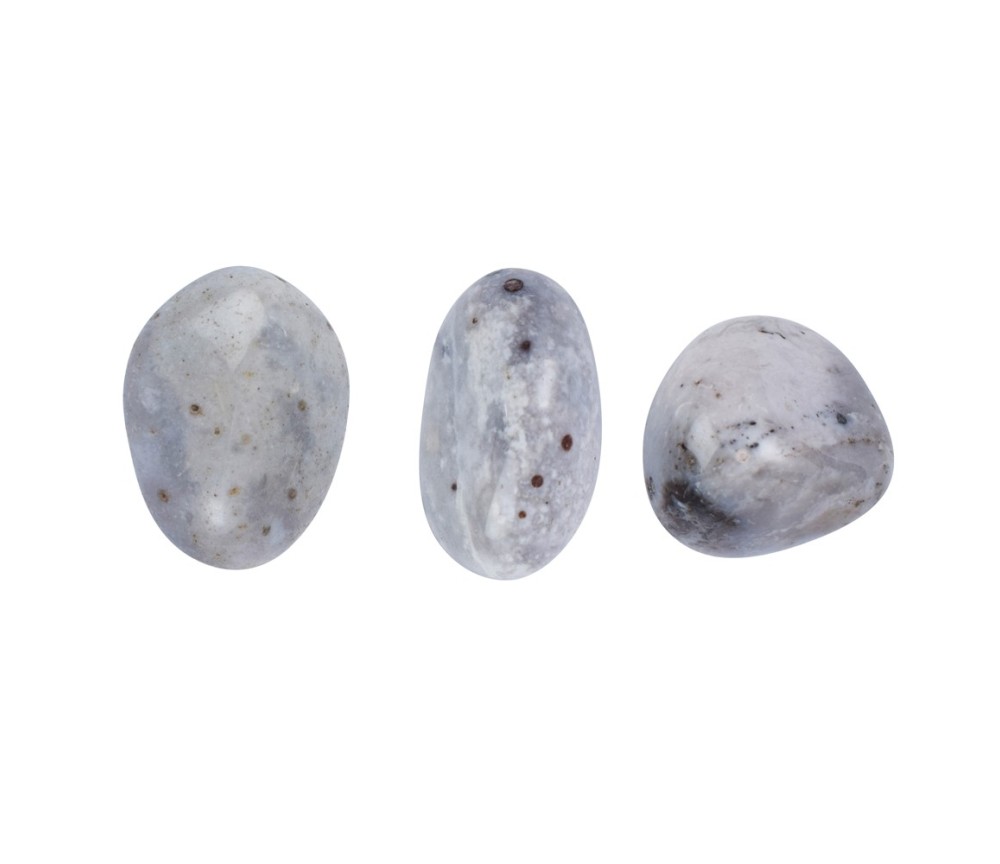 Trommelsteine - Chalcedon - Mangan- 1,8 - 2,5cm - M - 500gr Beutel