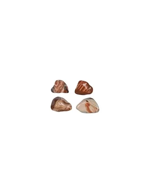 Trommelsteine - Jaspis - Streifenjaspis rot- 3,0 - 5,0cm - XL - 500gr Beutel