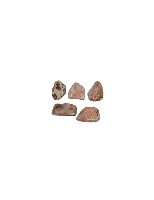 Trommelsteine - Jaspis - Brekzienjaspis creme- 2,5 - 4,0cm - XL - 500gr Beutel