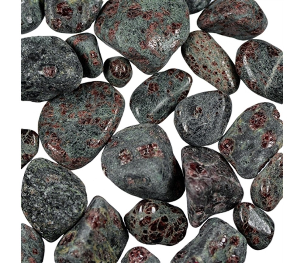 Trommelsteine - Granat - Pyroxenit- gemischte Größen- 500gr Beutel