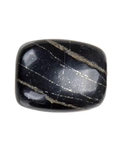 Trommelsteine - Pyrit in Schiefer, 2,8 - 3,2cm - XL - 500gr Beutel