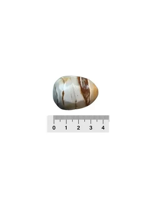 Trommelsteine - Abendrot-Rhyolith, 3,0 - 3,5cm - XL- facettiert- 500gr Beutel