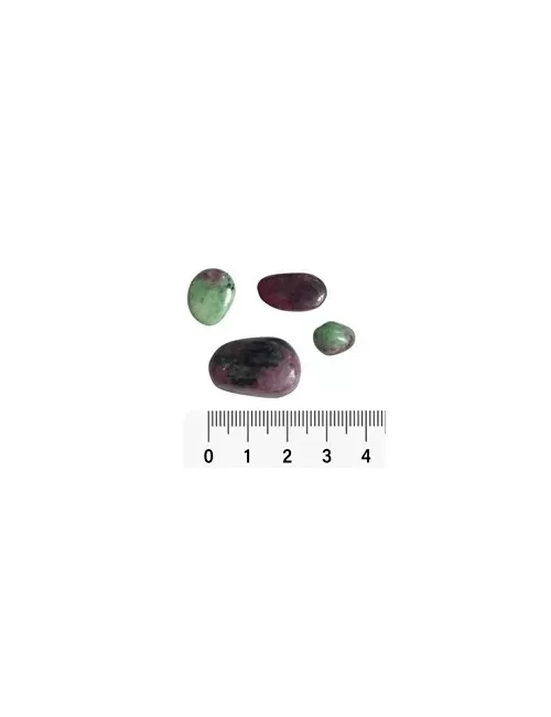 Trommelsteine - Rubin-Zoisit, 1,0 - 2,5cm - 100gr Beutel