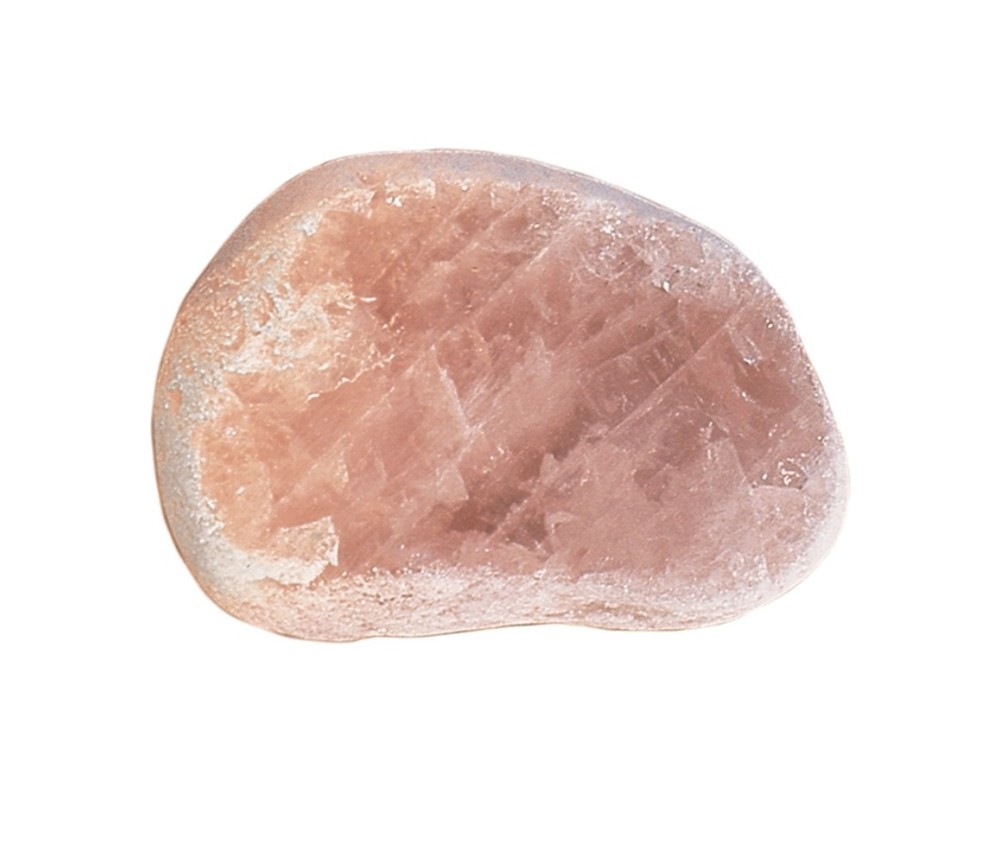 Trommelsteine - Rosenquarz, 3,0 - 4,0cm - Fensterkiesel - 1Kg Beutel