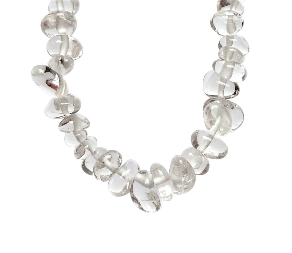 Halskette - Collier - Barock Classic - Klarheit - Bergkristall