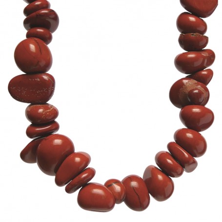 Halskette - Collier - Barock Classic - Willenskraft - Jaspis (rot)