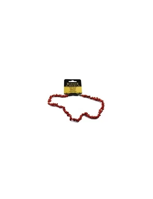 Halskette - Collier - Barock Classic - Willenskraft - Jaspis (rot)