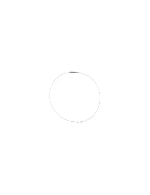 Halskette - Collier - Collier mit Diamant und Herkimer, 42cm