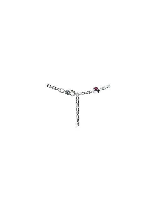 Halskette - Collier - Spinell (schwarz), Silber 925, 40-50 cm