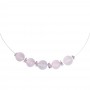 Halskette - Collier - Chalcedon (rosa)