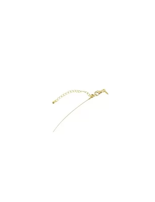 Halskette - Collier - Turmalin (bunt), Silber vergoldet, Verlängerungskettchen