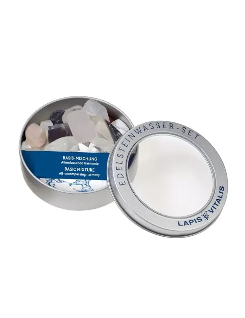 Lapis Vitalis - Wassersteine - Mischung - Basis - in Metall-Geschenkdose