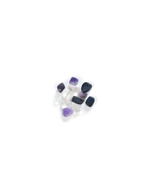 Lapis Vitalis - Wassersteine - Mischung -  Schutz & Reinigung in Metall-Geschenkdose