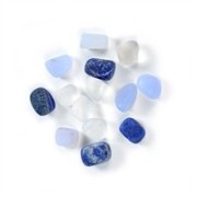 Lapis Vitalis - Wassersteine - Mischung -  Kommunikation & Verständigung in Metall-Geschenkdose