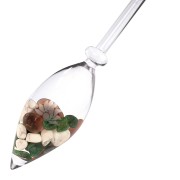 Edelstein-Balance - Wasserstab - Anti Stress (Aventurinquarz, Magnesit, Rauchquarz)