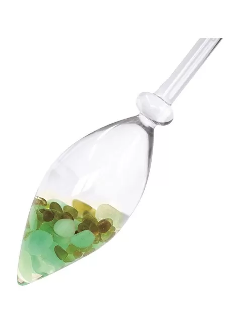 Edelstein-Balance - Wasserstab - Jungbrunnen (Fluorit, Chrysopras, Peridot)